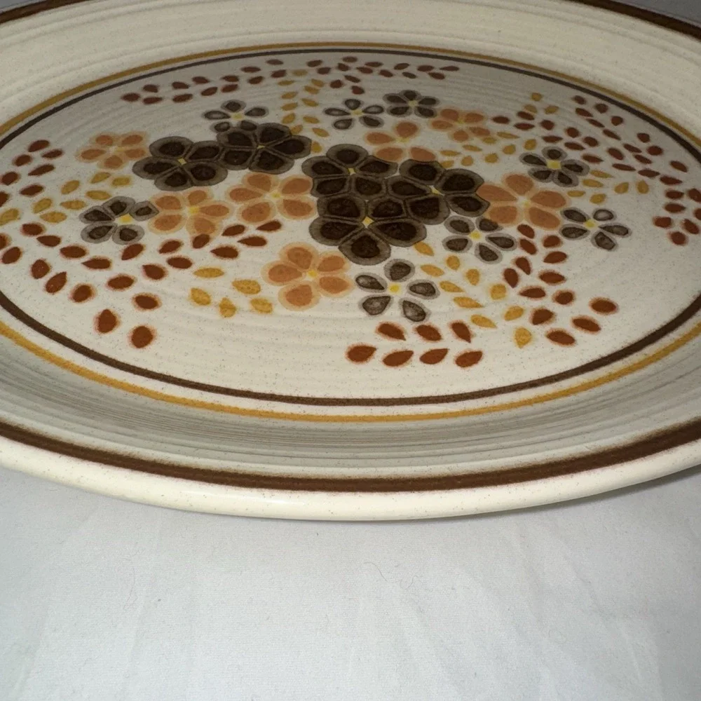 FRANCISCAN TOFFEE Earthware LARGE SERVING PLATTER - 14